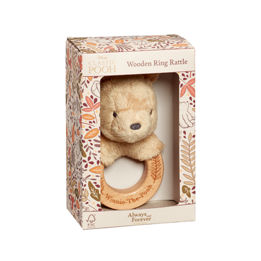 Winnie the Pooh Always and Forever Wooden Ring Rattle