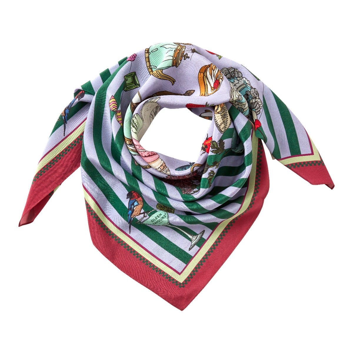 Gucci inspired silk discount scarf