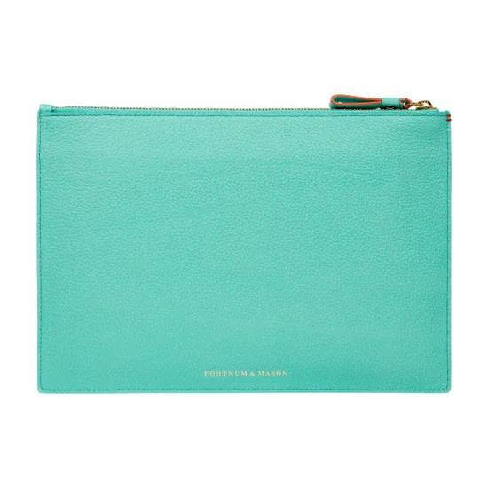 Fortnum's Medium Zip Pouch, Eau de Nil product image