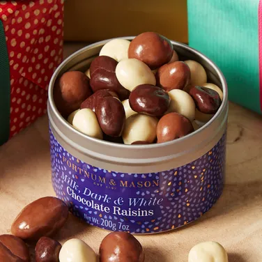 Milk, Dark & White Chocolate Raisins, 200g