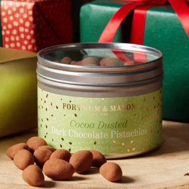 Cocoa Dusted Dark Chocolate Pistachios, 160g