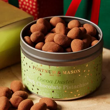 Cocoa Dusted Dark Chocolate Pistachios, 160g