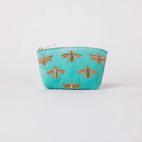 Elizabeth Scarlett Exclusive Honey Bee Coin Purse, Turquoise product image