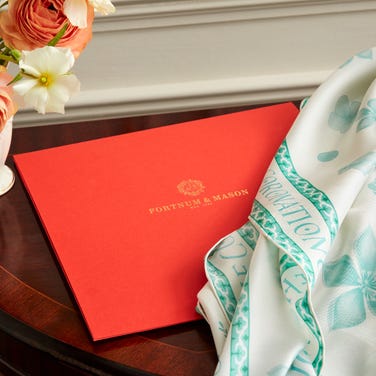 Fortnum's Coronation Queen Consort Silk Twill Scarf