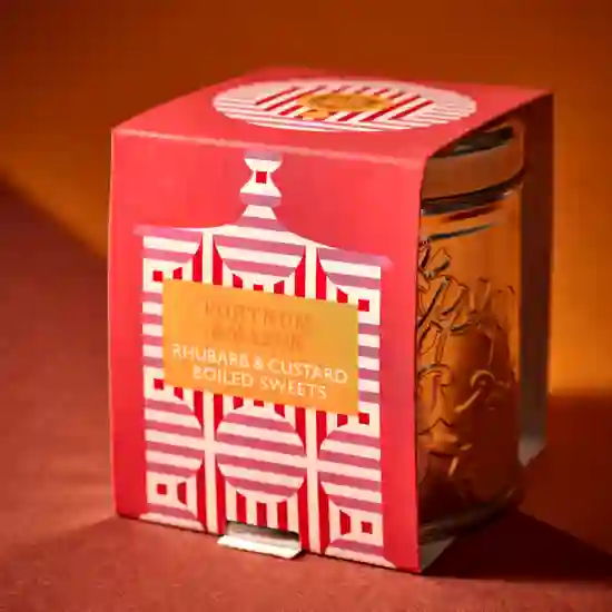 Image of Rhubarb and Custard Boiled Sweet Tin, 120g