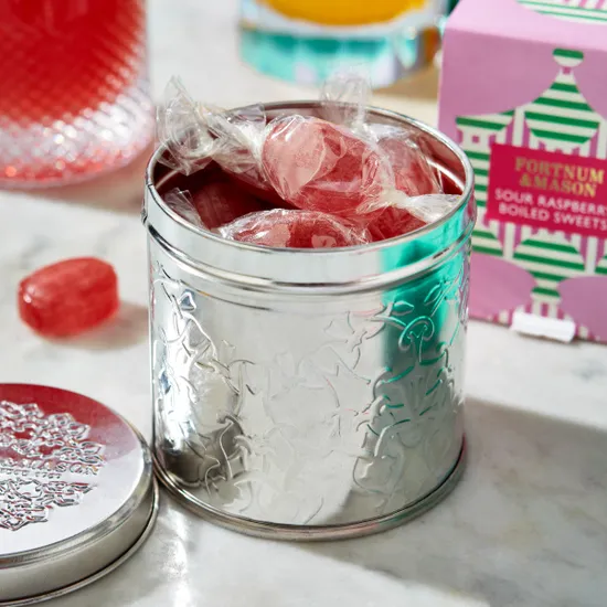 Sour Raspberry Boiled Sweet Tin, 120g product image