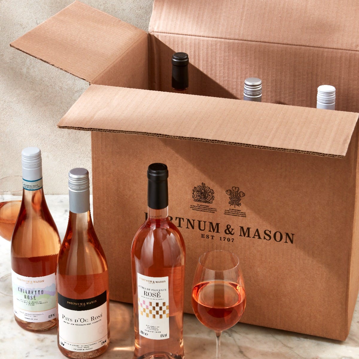 Rose wine in box on sale