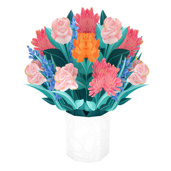 Origamo Snapdragons Bouquet Card product image