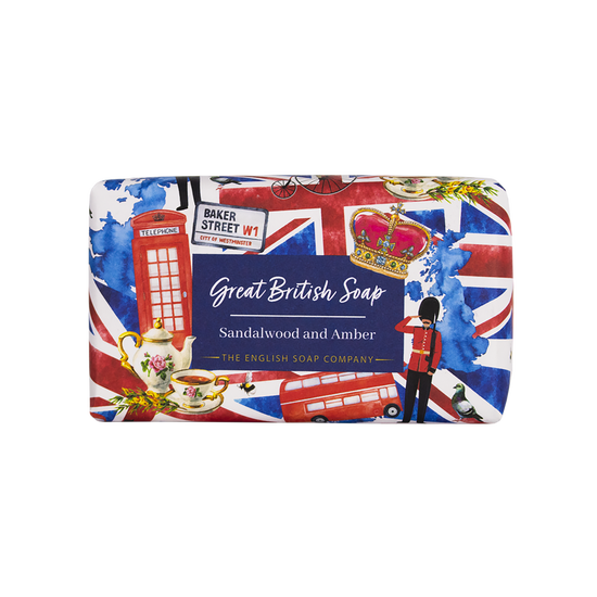 The English Soap Company Sandalwood and Amber Soap, 190g product image