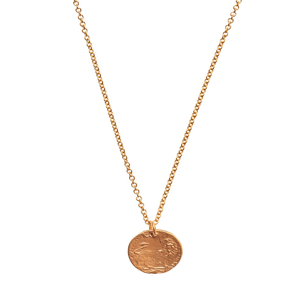 Alighieri Baby Lion Cub Necklace Gold