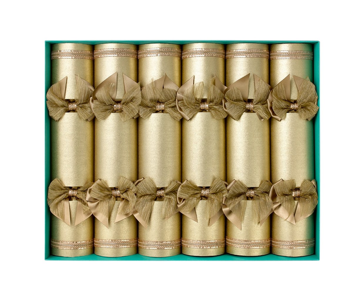 The Gold Royale Crackers, Set of 6