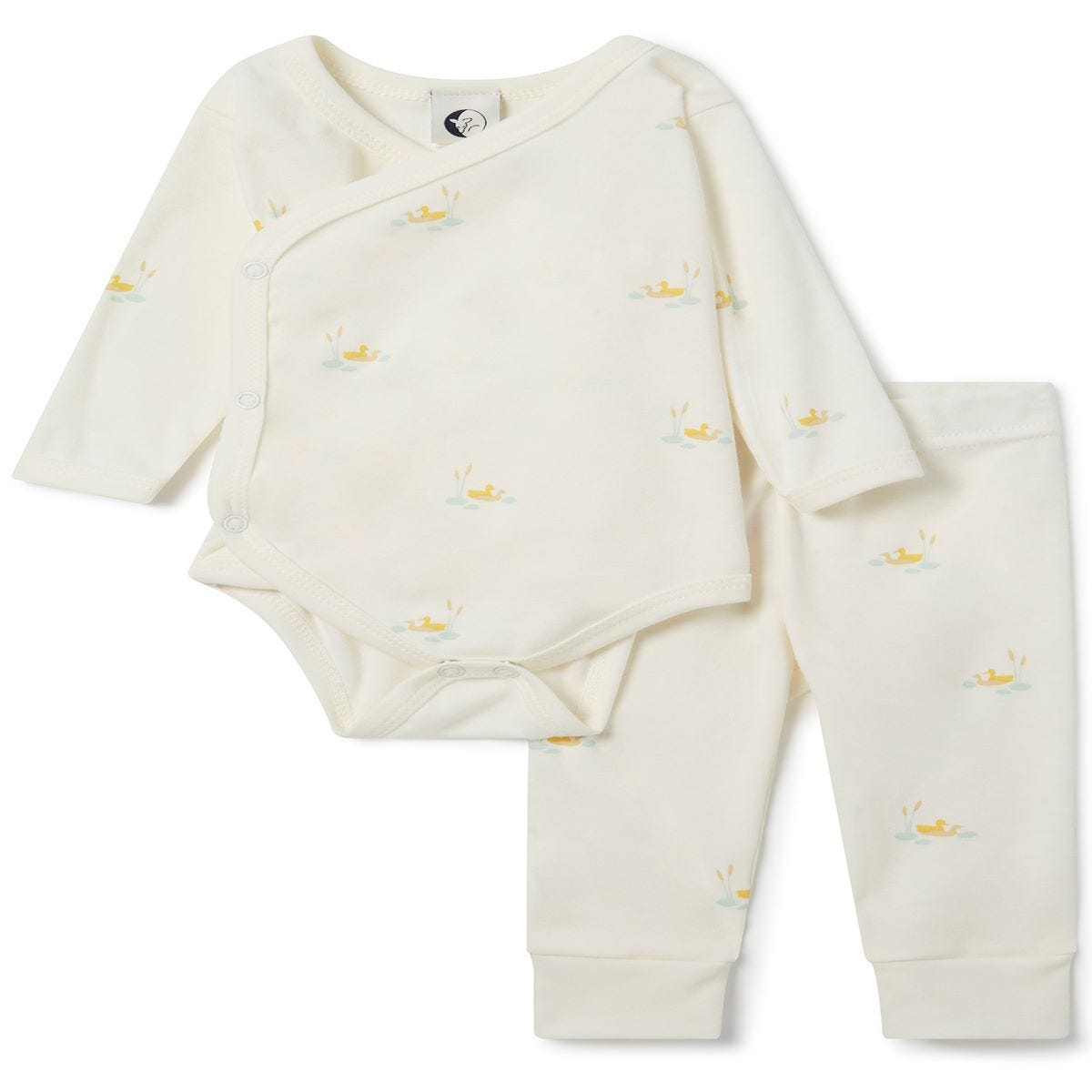 Sleepy Doe Ducklings Baby Wrap Trouser Set 3 6 Months