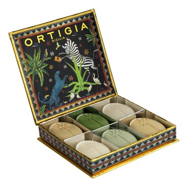 Ortigia Sicilia Jungle Olive Oil Soap Set, 6 x 25g