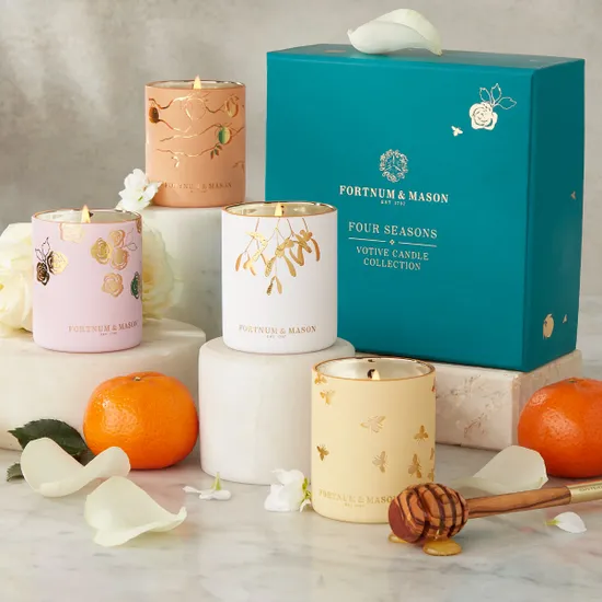 Fortnum's Four Seasons Votive Candle Gift Set, 4 x 75g product image