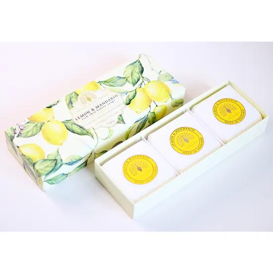 The English Soap Company Lemon and Mandarin Soap Gift Box product image