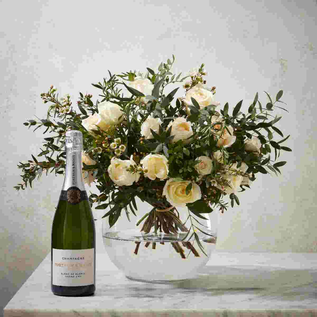 The Thinking of You Bouquet with Champagne, Medium