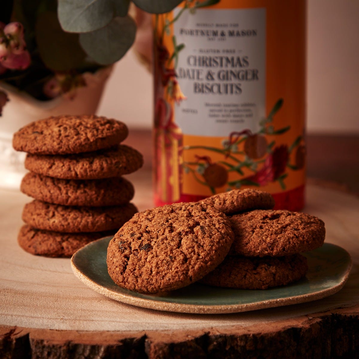Piccadilly Christmas Date & Ginger Gluten-Free & Vegan Biscuits