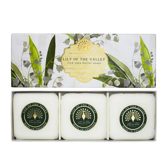 The English Soap Company Lily of the Valley Triple Soap Gift Box product image