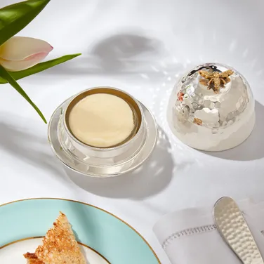 Culinary Concepts Bee Silver Plated Butter Dish