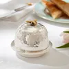 Culinary Concepts Bee Silver Plated Butter Dish