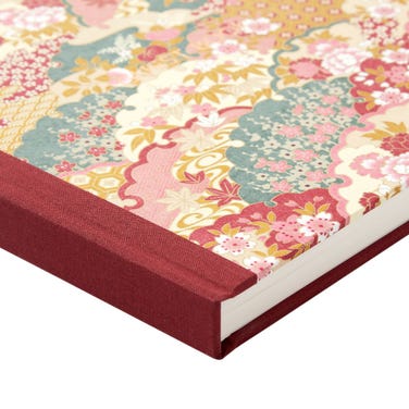 Esmie Exclusive Burgundy Gold Kimono Guest Book