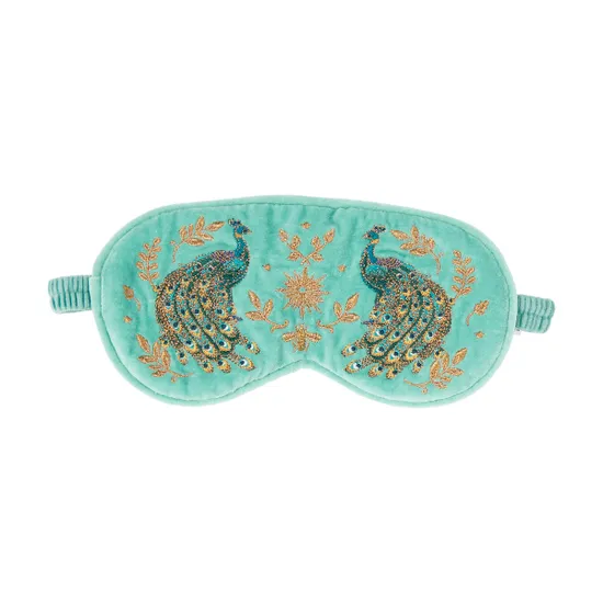 Elizabeth Scarlett Exclusive Peacock Eye Mask, Turquoise product image
