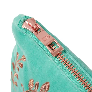 Elizabeth Scarlett Exclusive Peacock Everyday Pouch, Turquoise