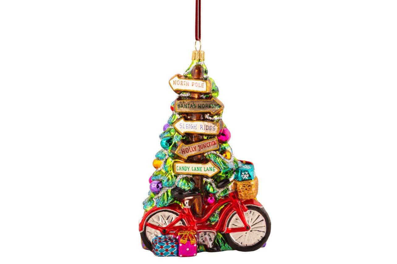 Glassware Art Studio Bicycle Decoration