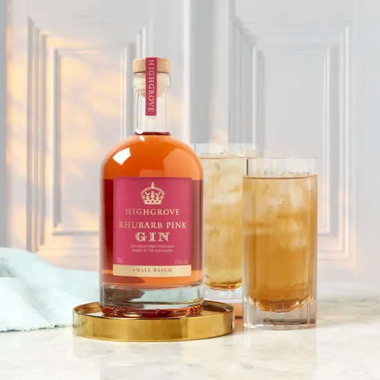 Highgrove Rhubarb Pink Gin, 70cl product image