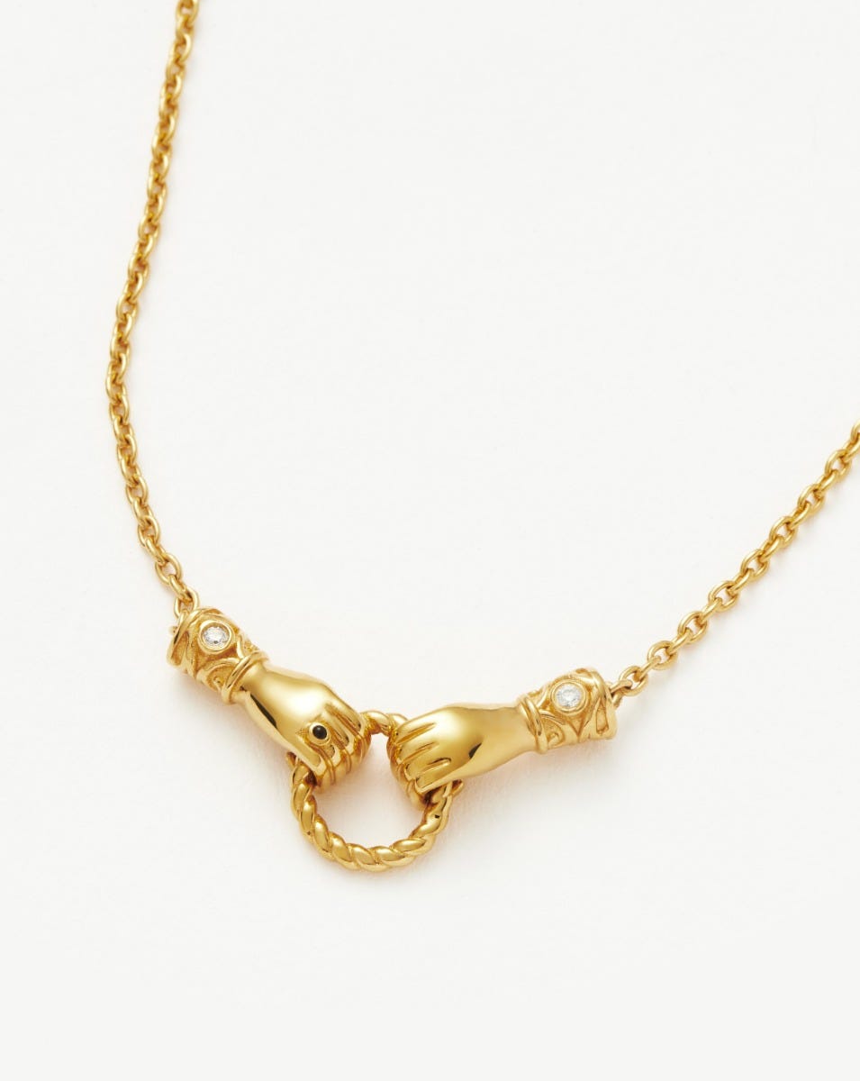 Missoma Harris Reed in Good Hands Slider Bracelet, Gold