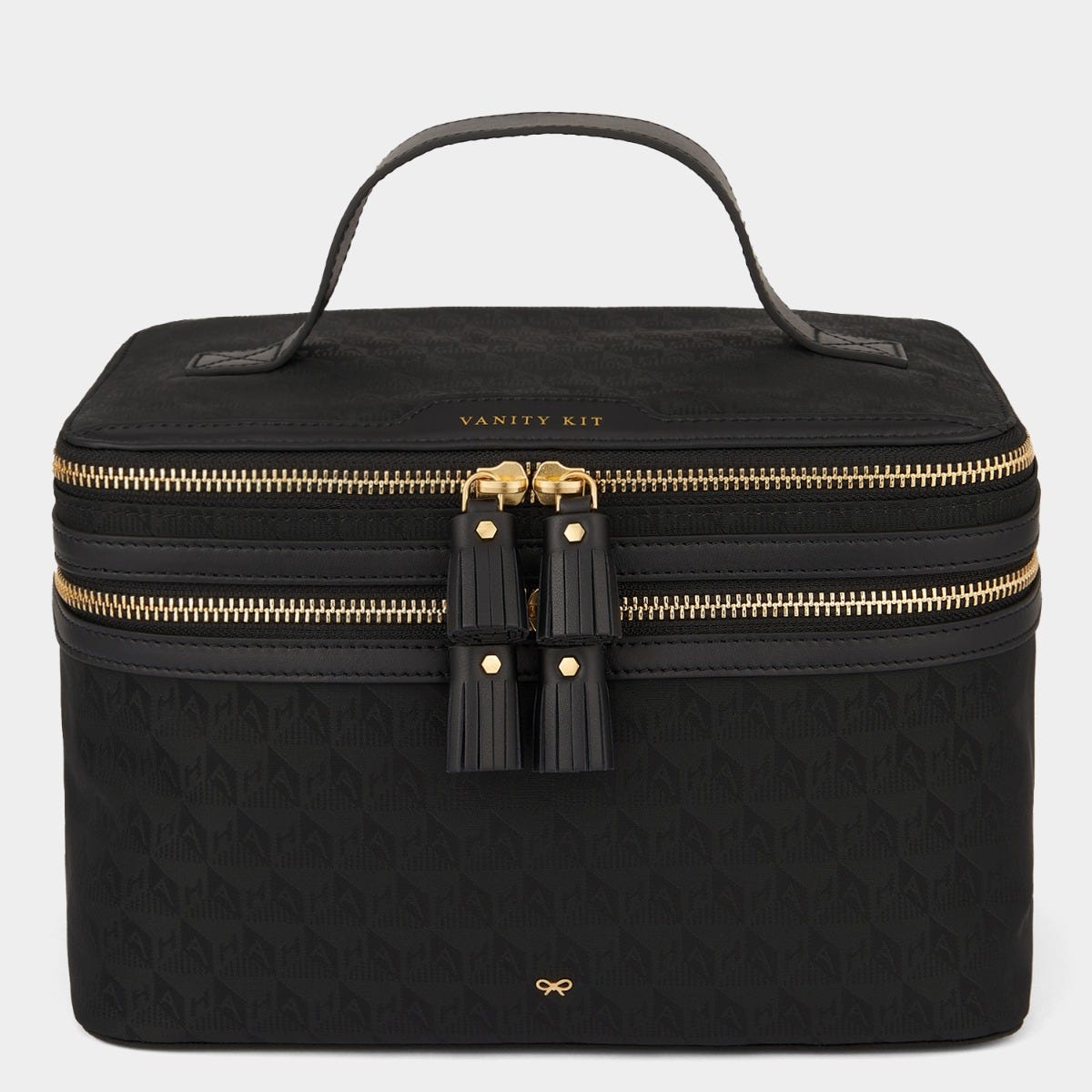 Anya Hindmarch Logo Vanity Kit Nylon Black