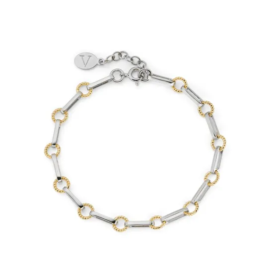 Laura Vann Two-Tone Twisted Link Bracelet product image
