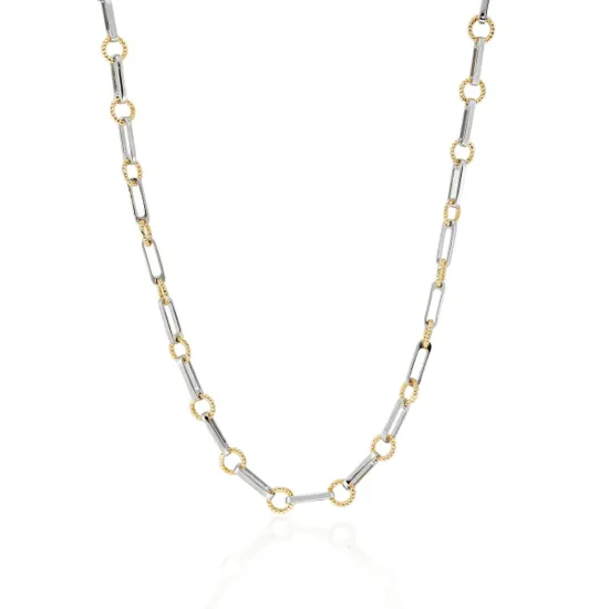 Laura Vann Two-Tone Twisted Link Necklace product image