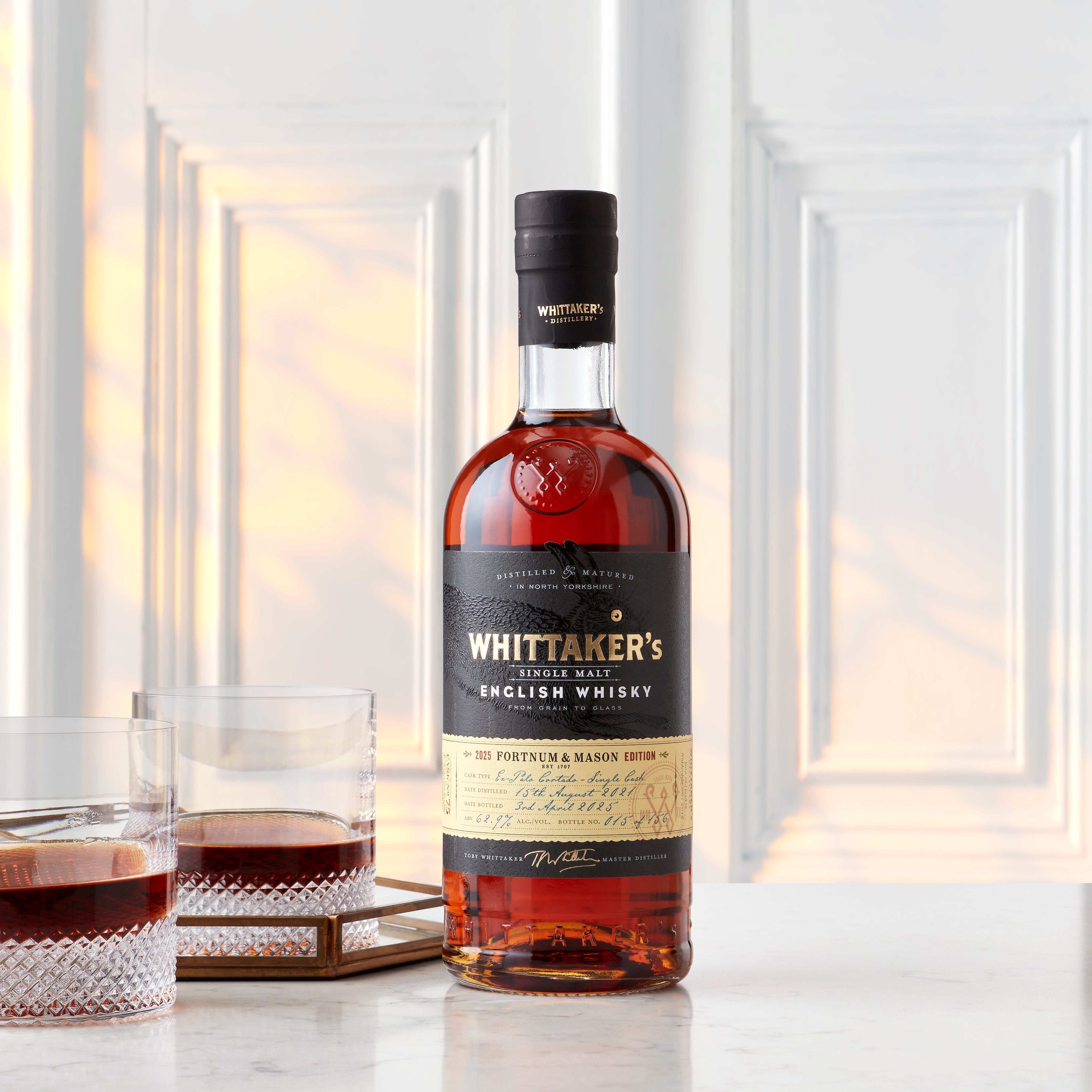 Fortnum's X Whittakers Exclusive English Single Malt Whisky Palo Cortado, 70cl product image
