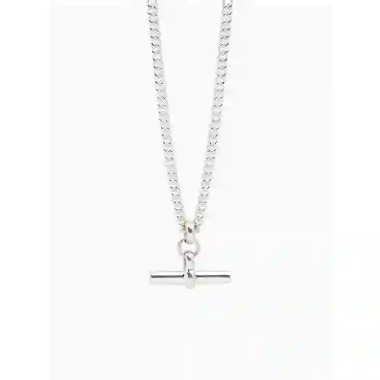 Tilly Sveaas Silver T-Bar Curb Link Necklace product image