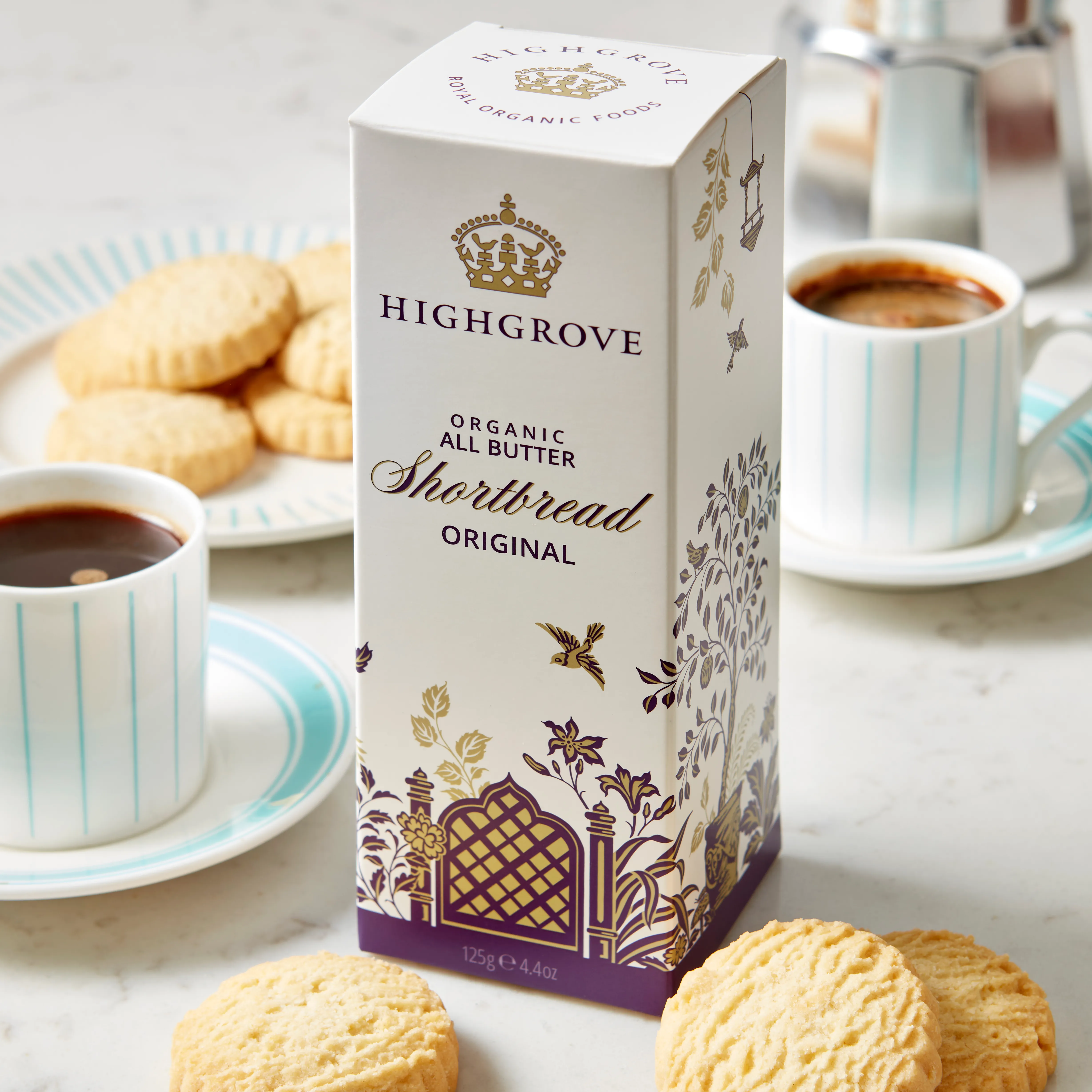 Organic Original Shortbread Biscuits, 125g, Highgrove