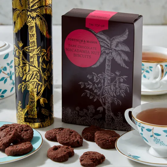 Chocolate Macadamia Nut Biscuits Tin Top-Up, 200g product image