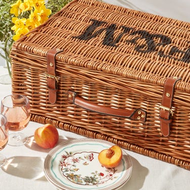 Fortnum's Wild Garden Wicker Hamper for Four