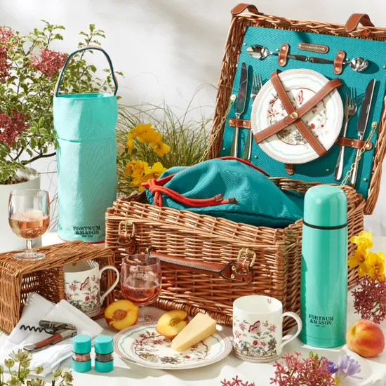 Fortnum's Wild Garden Wicker Hamper for Two product image