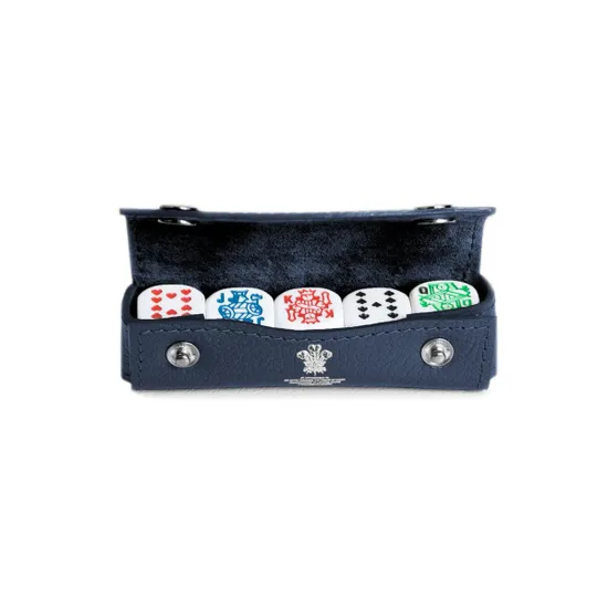 Ettinger Poker Dice Set, Marine Blue product image