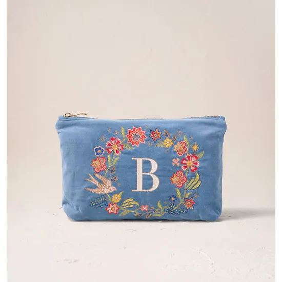 Elizabeth Scarlett Exclusive Alphabet Blue Everyday Pouch, B product image