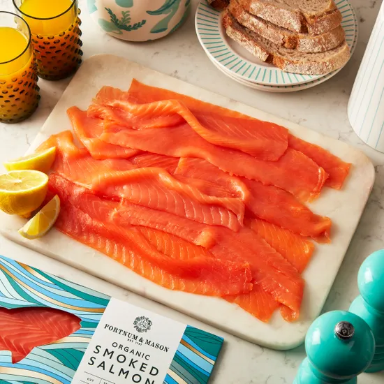 Organic Smoked Salmon Long Slice, 400g product image