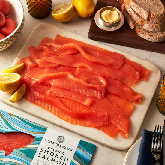 Organic Smoked Salmon Long Slice, 400g product image