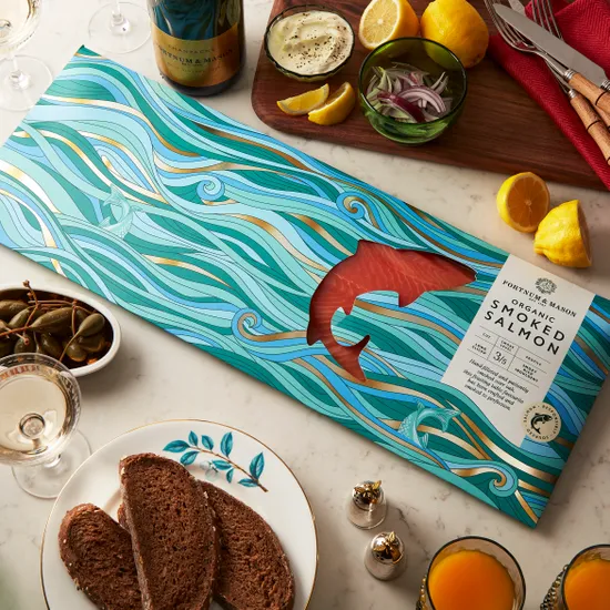 Organic Smoked Salmon Long Slice, 1kg product image