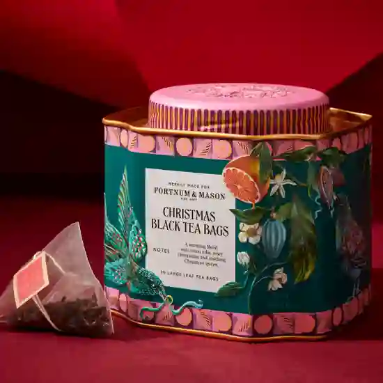 Image of Christmas Black Tea Tin 30 Silky Teabags 75g
