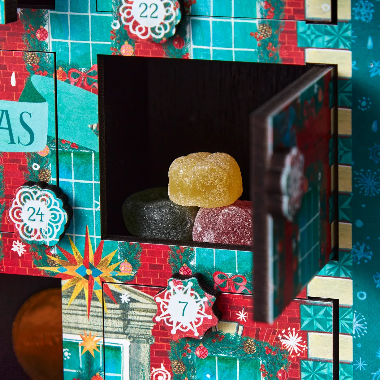 Piccadilly Wooden House Filled Advent Calendar