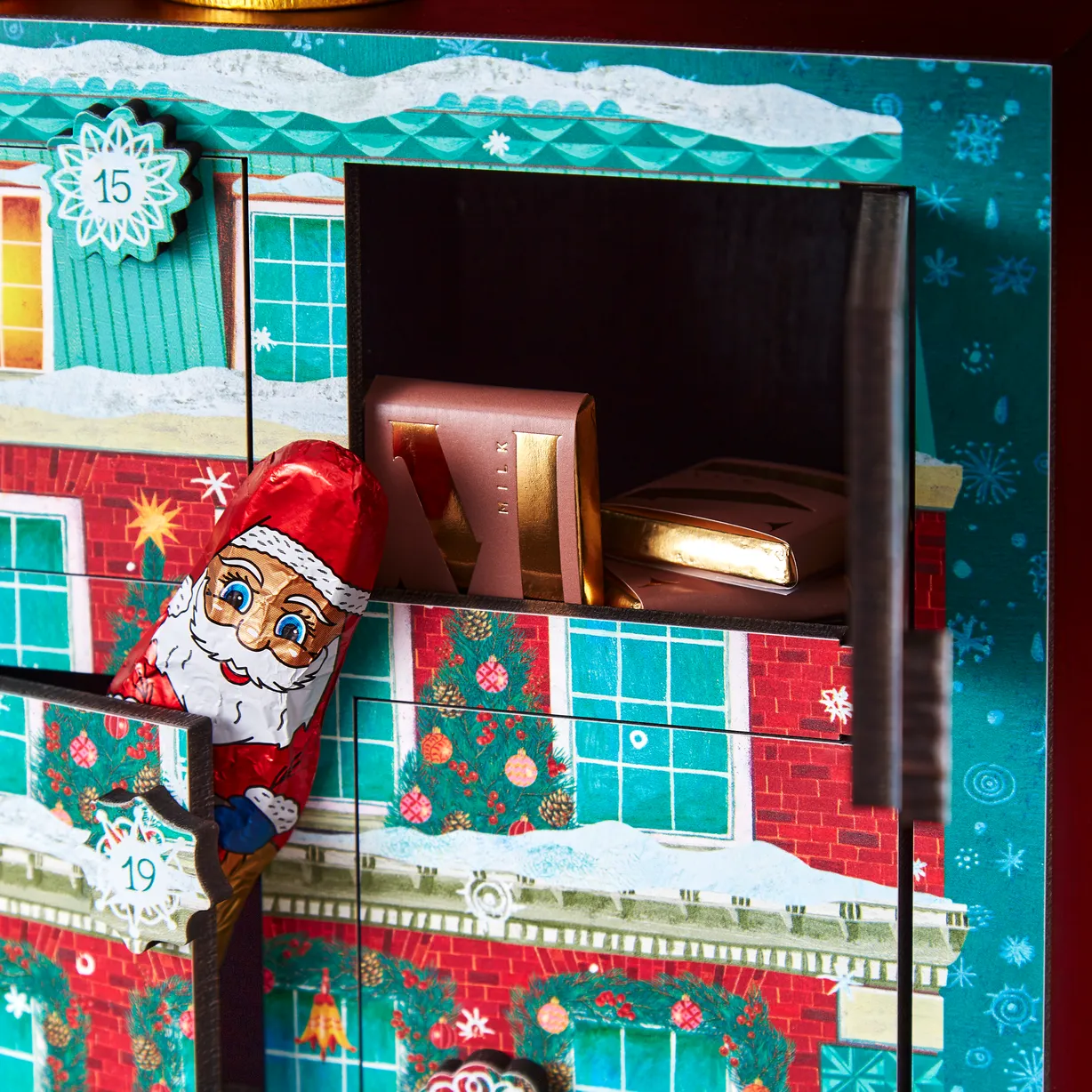Piccadilly Wooden House Filled Advent Calendar