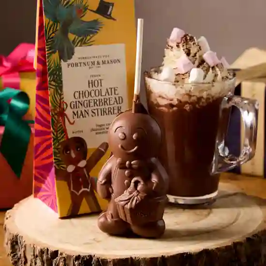 Vegan Hot Chocolate Gingerbread Man Stirrer, 50g product image