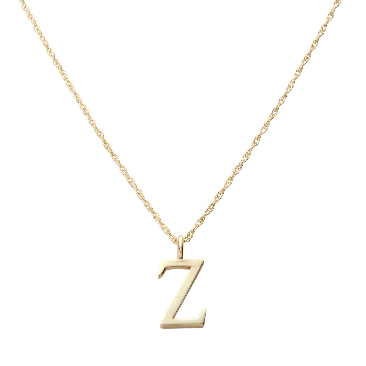 Fortnum's Gold Alphabet Necklace, Z
