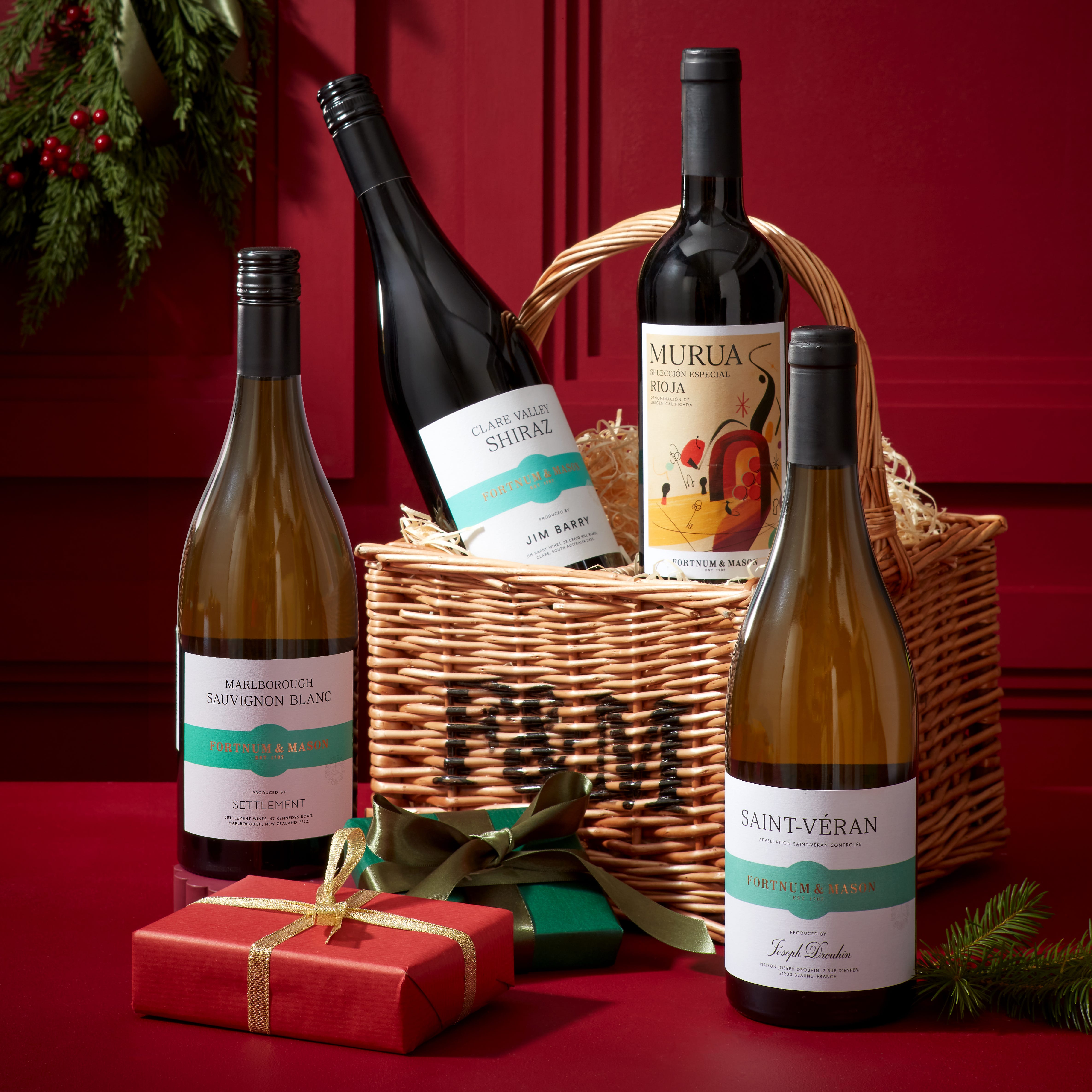 The Fortnum's Wine Quartet Wicker product image